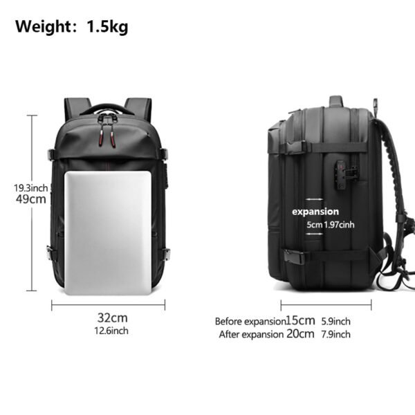 A536 vacuum compression system laptop backpack - Image 5