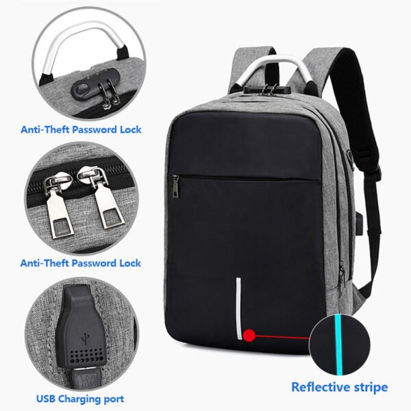 LZT9006 business usb laptop backpack - Image 2