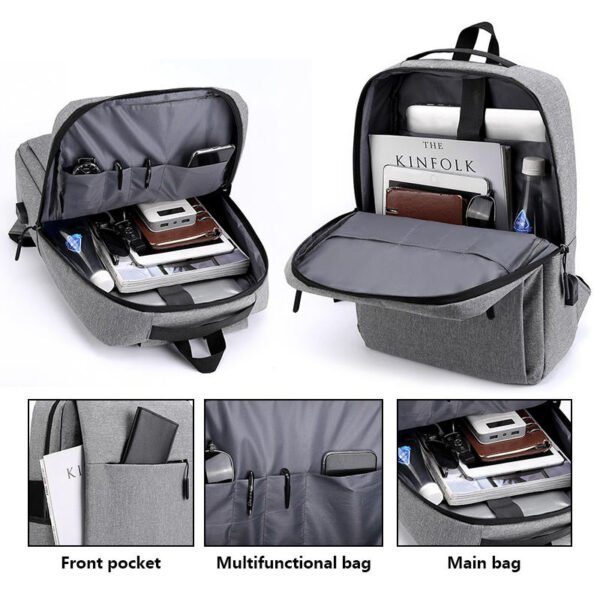 HW1803 business usb laptop backpack - Image 3