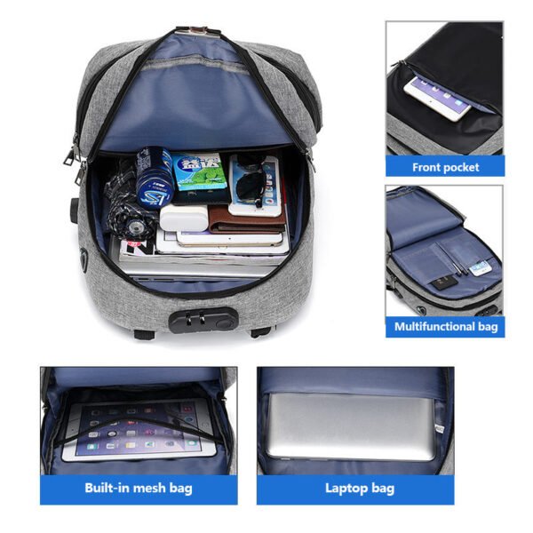 LZT9006 business usb laptop backpack - Image 3