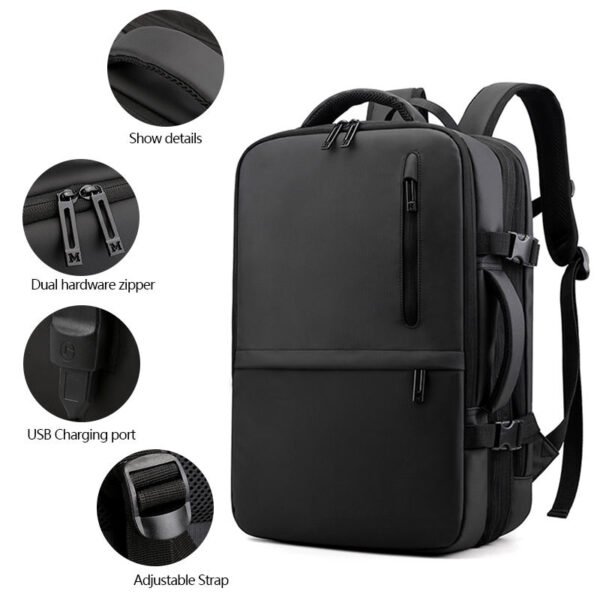 YML1904 business usb laptop backpack - Image 3