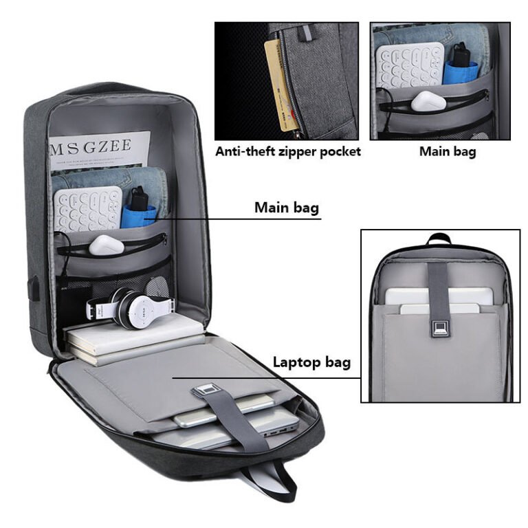 YSC605 business usb laptop backpack - Image 3