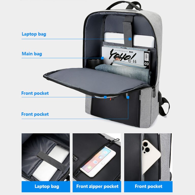 HW1327 business usb laptop backpack - Image 3
