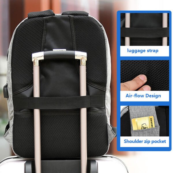 LZT9006 business usb laptop backpack - Image 4