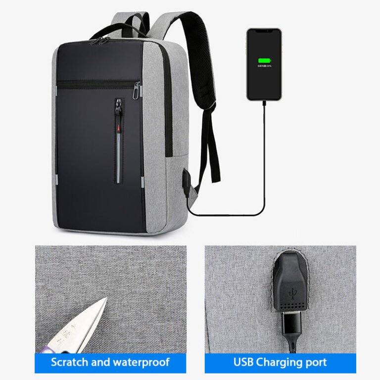 HW1327 business usb laptop backpack - Image 4