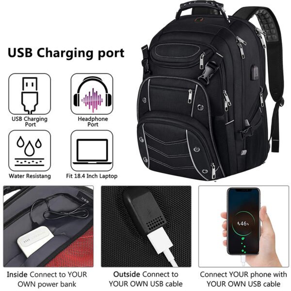 A508 rucksack large capacity laptop backpacks - Image 5