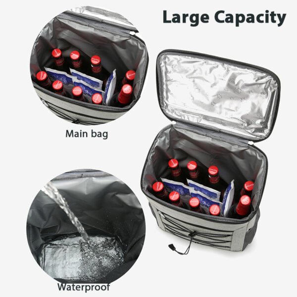 HW2264 Insulated Cooler Backpack Bag - Image 2