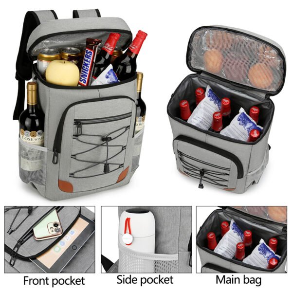 HW2223 Insulated Cooler Backpack Bag - Image 2