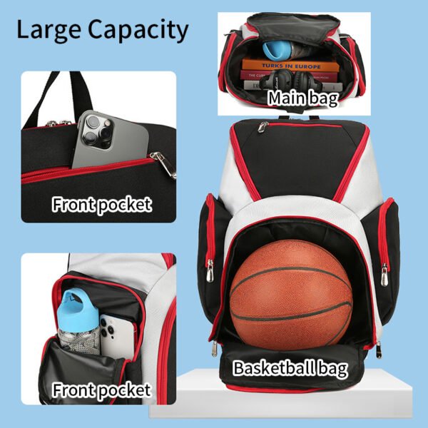 A586 basketball sports backpack bag - Image 2