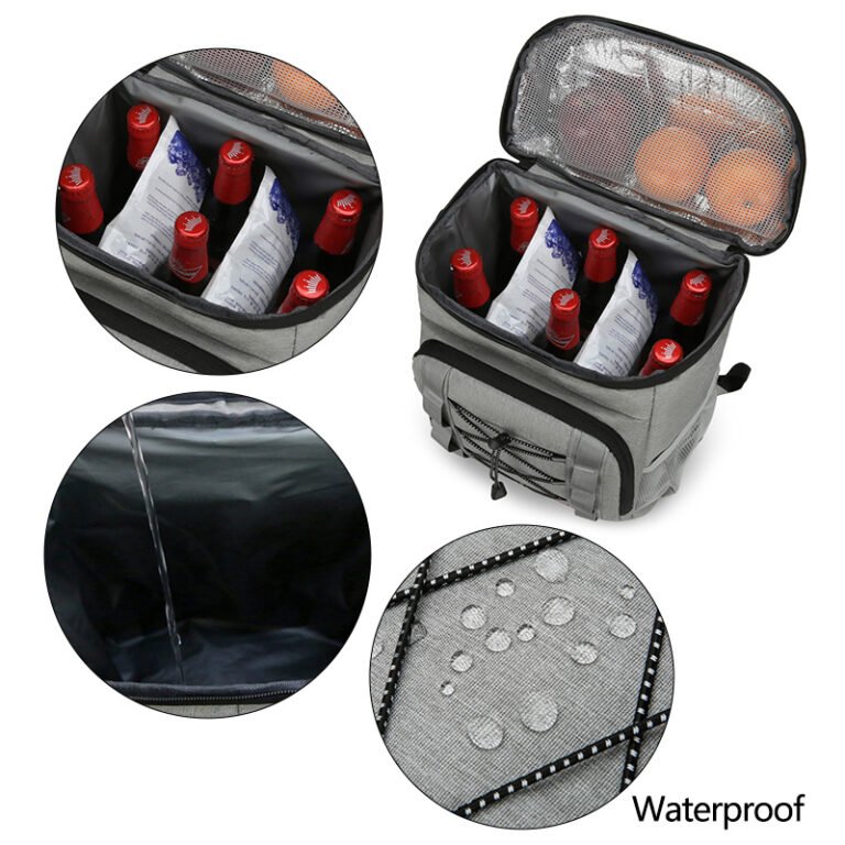 HW2222 Insulated Cooler Backpack Bag - Image 4