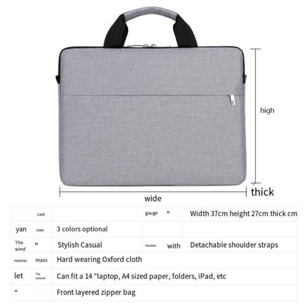 A604 business laptop bags briefcase - Image 3