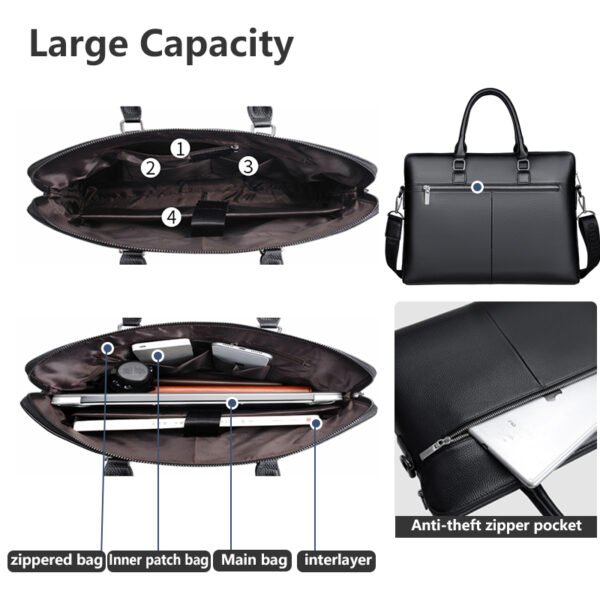 QH8001 business laptop bags briefcase - Image 5