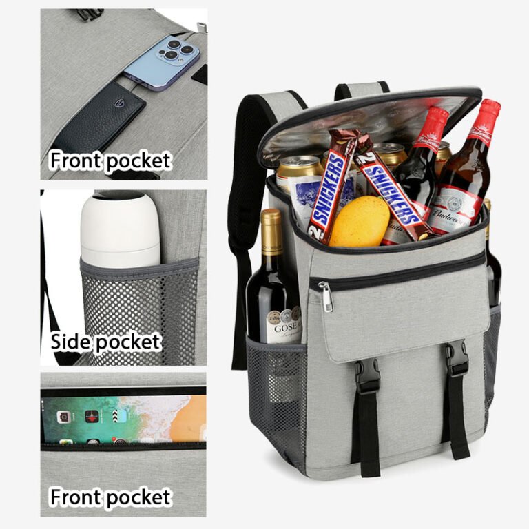 HW2262 Insulated Cooler Backpack Bag - Image 3