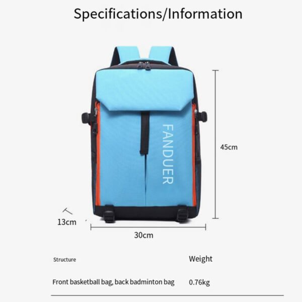 A578 basketball sports backpack bag - Image 3