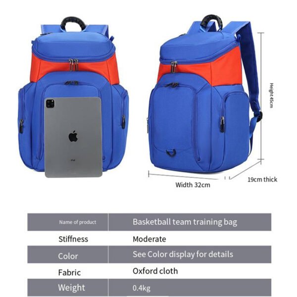 A579 basketball sports backpack bag - Image 3