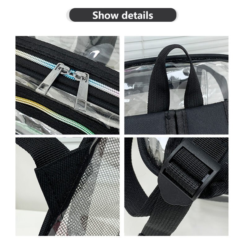 BL8871 Bulk clear backpack Schoolbag - Image 5