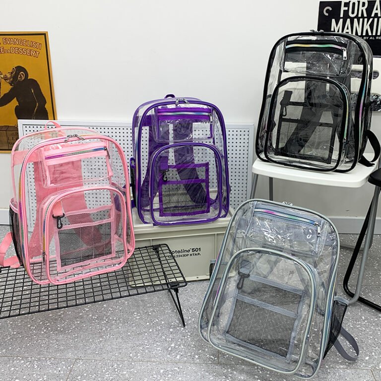 BL8871 Bulk clear backpack Schoolbag - Image 6