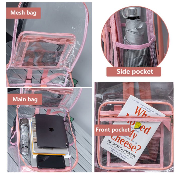 BL8866 Wholesale clear backpack - Image 2