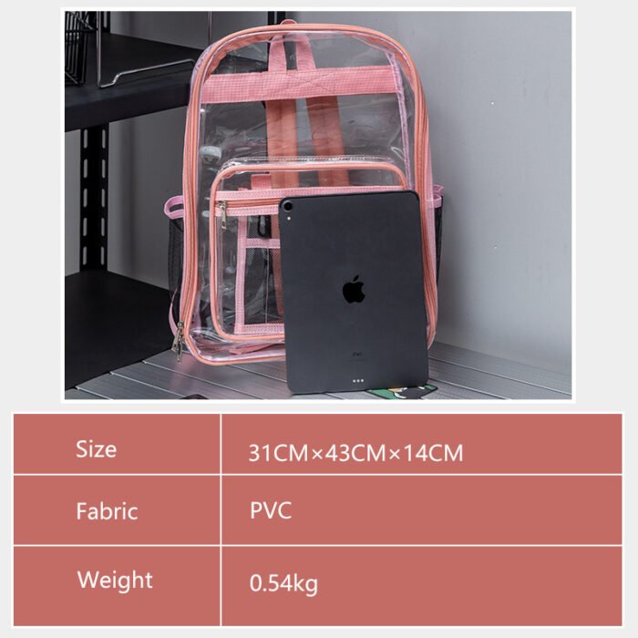 BL8866 Wholesale clear backpack - Image 3