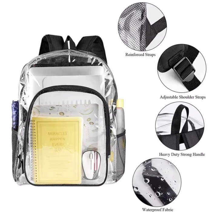 A652 wholesale clear backpack - Image 3