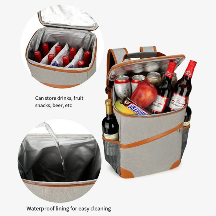 HW2415 Insulated Cooler Backpack Bag - Image 2