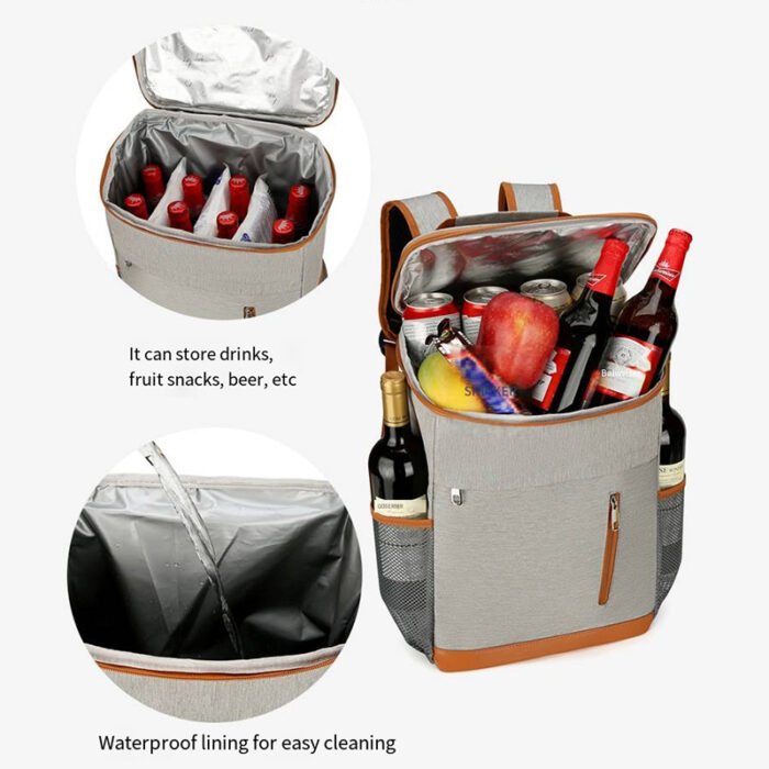 HW2413 Insulated Cooler Backpack Bag - Image 2