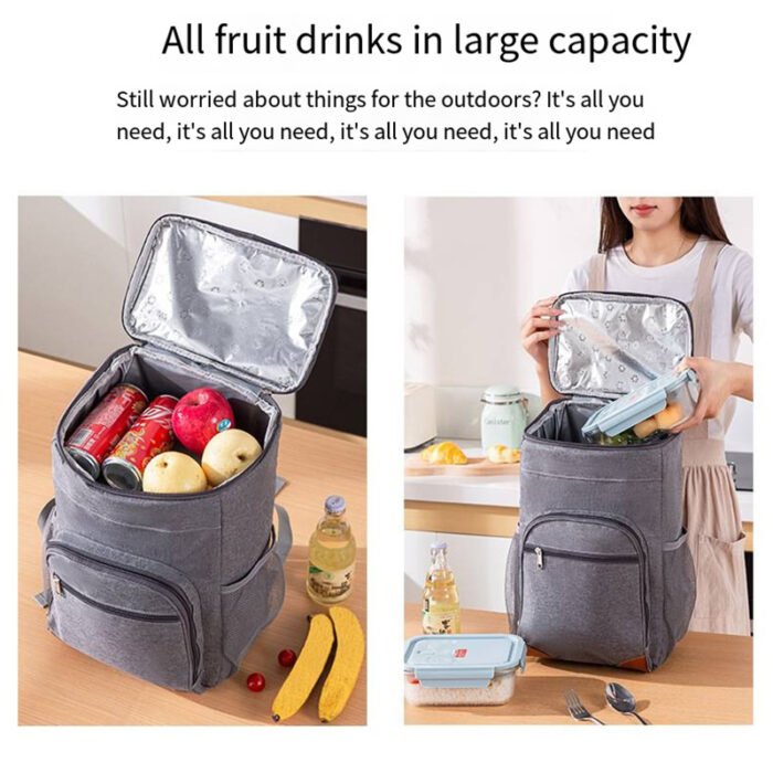 A668 Insulated Cooler Backpack Bag - Image 2