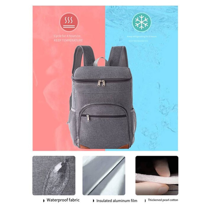 A668 Insulated Cooler Backpack Bag - Image 3