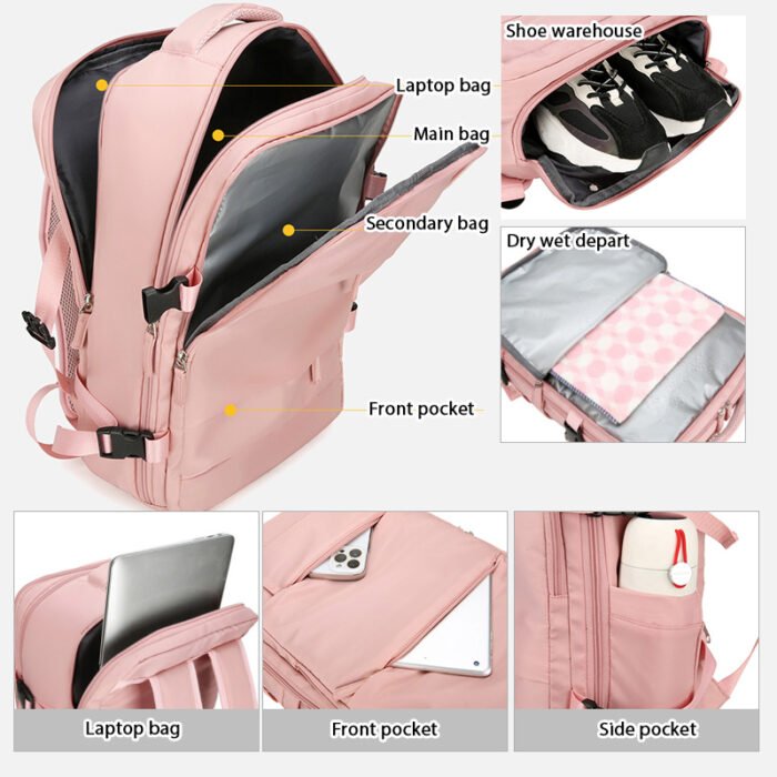 HW2218 business usb laptop backpack - Image 4