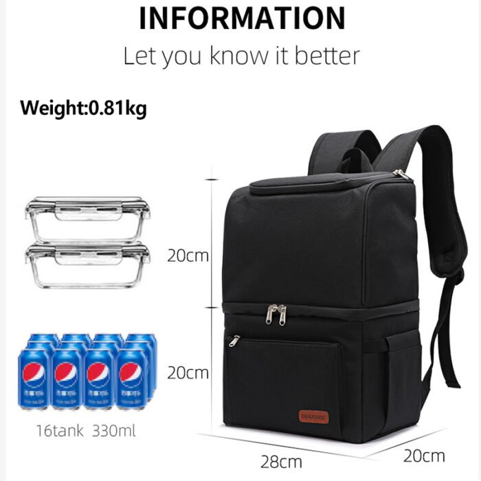 A672 Insulated Cooler Backpack Bag - Image 4